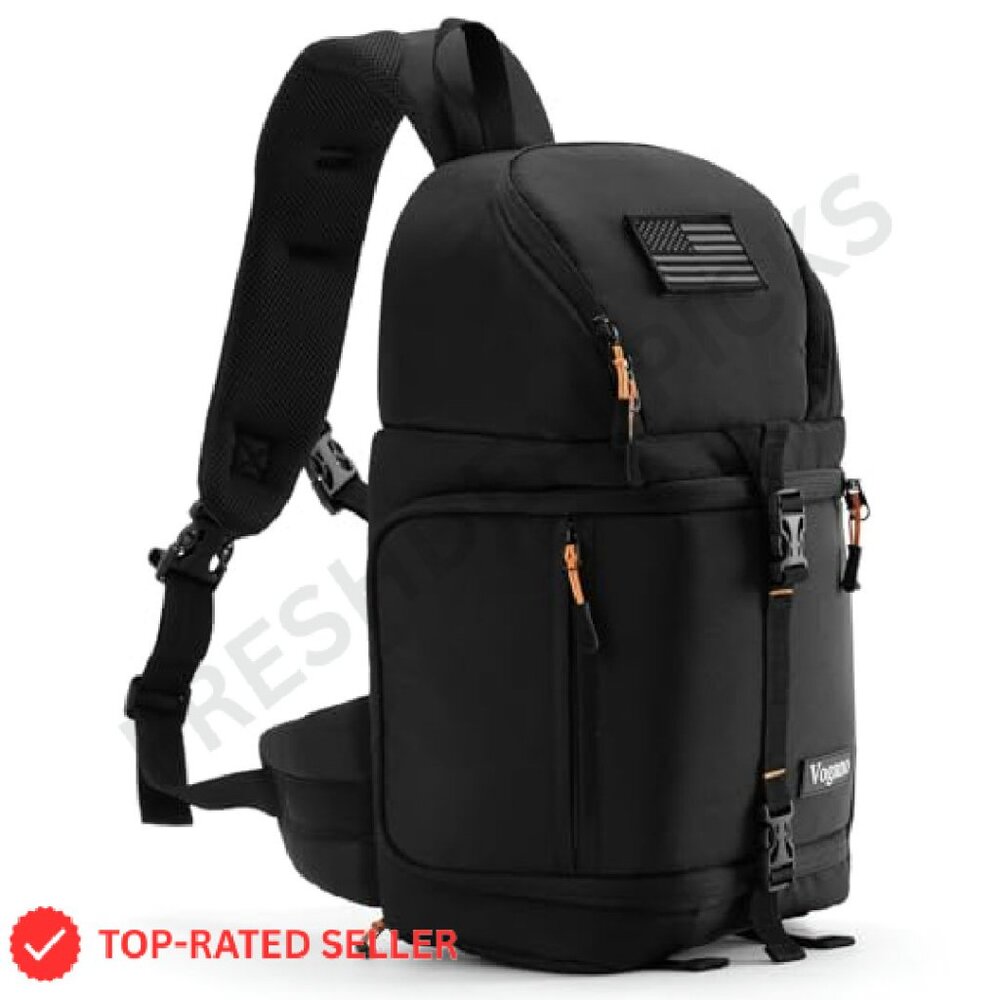 Waterproof Camera Sling Bag Adjustable Dividers T… - image 2